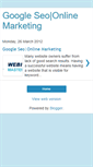 Mobile Screenshot of googleseoonlinemarketing.blogspot.com