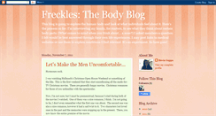 Desktop Screenshot of frecklesthebodyblog.blogspot.com