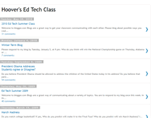 Tablet Screenshot of hooversedtechclass.blogspot.com