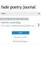 Mobile Screenshot of fadepoetry.blogspot.com