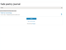 Tablet Screenshot of fadepoetry.blogspot.com
