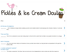 Tablet Screenshot of picklesandicecreamdoulas.blogspot.com