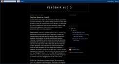 Desktop Screenshot of flagshipaudio.blogspot.com