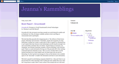 Desktop Screenshot of jeannasrammblings.blogspot.com