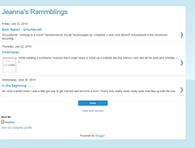 Tablet Screenshot of jeannasrammblings.blogspot.com