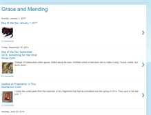 Tablet Screenshot of graceandmending.blogspot.com