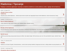 Tablet Screenshot of kladionica-tipovanje.blogspot.com