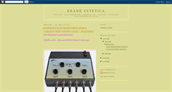 Desktop Screenshot of krankestetica.blogspot.com