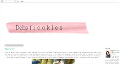 Desktop Screenshot of debsfreckles.blogspot.com