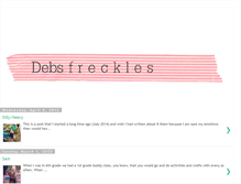 Tablet Screenshot of debsfreckles.blogspot.com