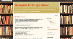 Desktop Screenshot of kumpulanliriklagudaerah.blogspot.com