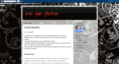 Desktop Screenshot of esoquepienso.blogspot.com