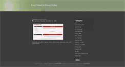 Desktop Screenshot of keepunblock.blogspot.com