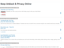 Tablet Screenshot of keepunblock.blogspot.com