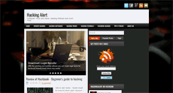Desktop Screenshot of hackingalert.blogspot.com