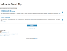 Tablet Screenshot of indonesiatraveltips.blogspot.com