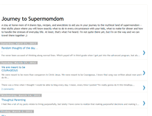 Tablet Screenshot of journey-to-supermomdom.blogspot.com