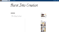 Desktop Screenshot of burstintocreation.blogspot.com