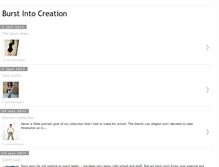 Tablet Screenshot of burstintocreation.blogspot.com