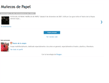 Tablet Screenshot of munecosdepapel.blogspot.com