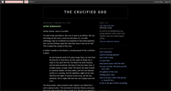 Desktop Screenshot of crucifiedgod.blogspot.com