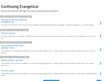 Tablet Screenshot of confessingevangelical.blogspot.com