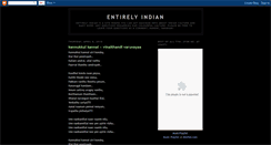 Desktop Screenshot of entirelyindian.blogspot.com