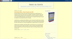 Desktop Screenshot of freeiqtests.blogspot.com