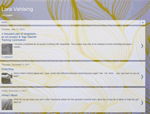Tablet Screenshot of lora-vahlsing.blogspot.com