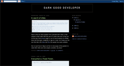 Desktop Screenshot of darngooddeveloper.blogspot.com