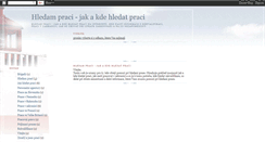 Desktop Screenshot of hledampraci.blogspot.com