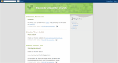 Desktop Screenshot of brooksidedaughterchurch.blogspot.com
