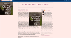 Desktop Screenshot of mysweetrevelationsong.blogspot.com