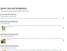 Tablet Screenshot of greenteapregnancy.blogspot.com