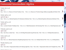 Tablet Screenshot of centennialalgebra.blogspot.com