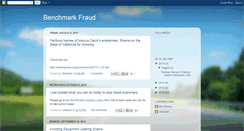Desktop Screenshot of benchmarkfraud.blogspot.com