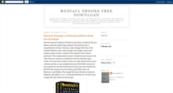 Desktop Screenshot of medicalebooksfreedownload.blogspot.com