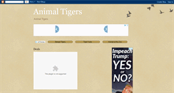 Desktop Screenshot of animal-tigers.blogspot.com