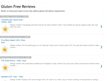 Tablet Screenshot of glutenfreereviews.blogspot.com