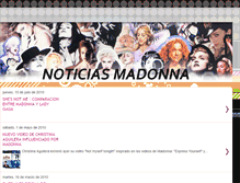 Tablet Screenshot of noticiasmadonna.blogspot.com