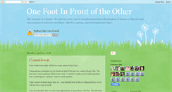 Desktop Screenshot of deborah-onefootinfrontoftheother.blogspot.com