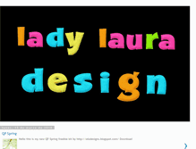 Tablet Screenshot of ladylauradesing.blogspot.com