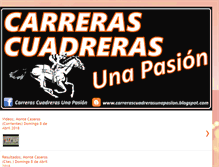 Tablet Screenshot of carrerascuadrerasunapasion.blogspot.com