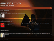 Tablet Screenshot of griyasenipusaka.blogspot.com