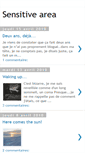 Mobile Screenshot of mysensitivearea.blogspot.com
