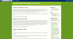 Desktop Screenshot of bballsleepers.blogspot.com