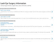 Tablet Screenshot of lasikeyesurgeryinformation.blogspot.com