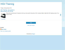 Tablet Screenshot of hgvlicencetraining.blogspot.com