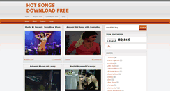 Desktop Screenshot of hotsongsdownload.blogspot.com