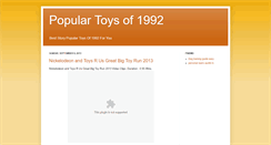 Desktop Screenshot of populartoysof1992.blogspot.com